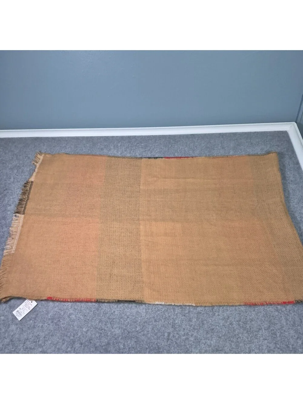 Sonoma Goods For Life Geo Oblong Scarf Tan OS Cozy Winter Stylish Warm